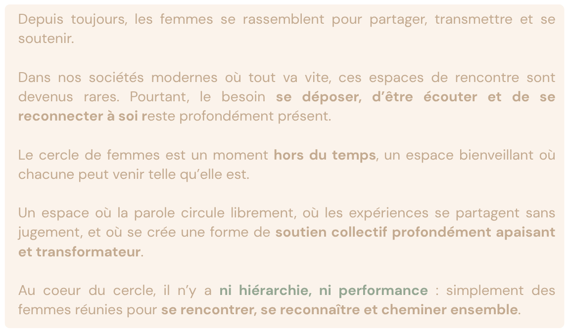 femmes transmission transition ménopause périménopause espace sacré soutien collectif